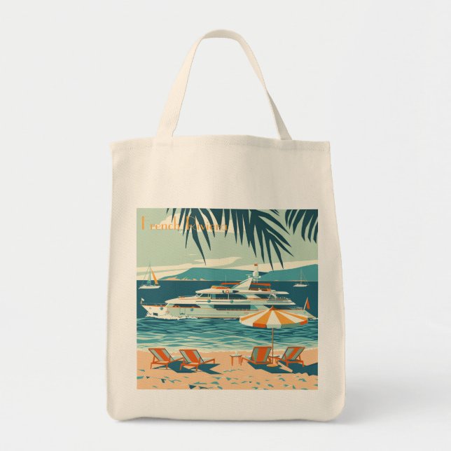 French Riviera: Iconic Destinations Tote Bag (Front)