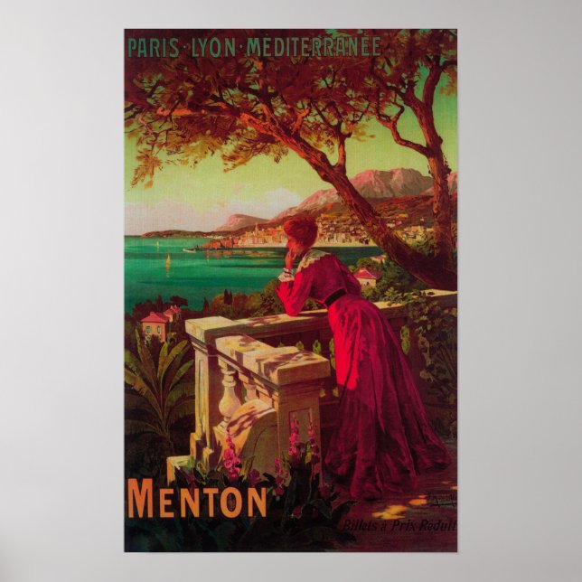 French Riviera Travel Poster # 2 (Front)