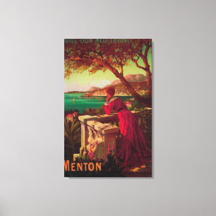 French Riviera Travel Poster # 2 Canvas Print