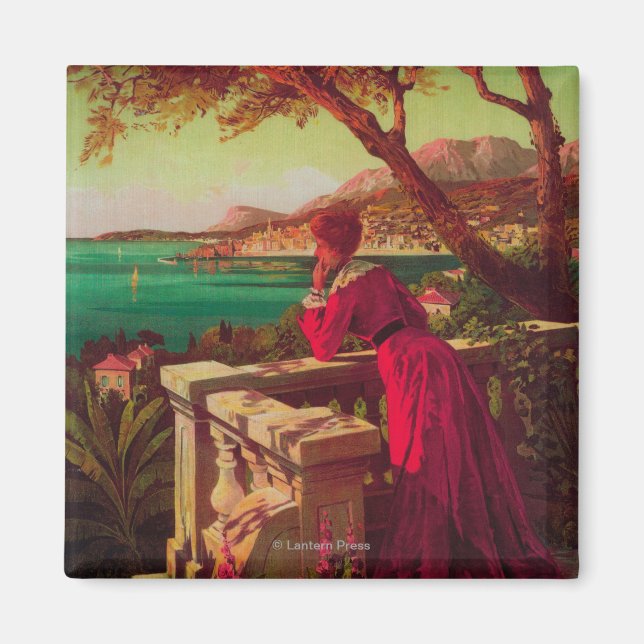 French Riviera Travel Poster # 2 Magnet (Front)