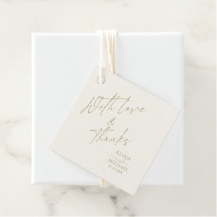 French Romance Wedding Blush ID870 Favour Tags