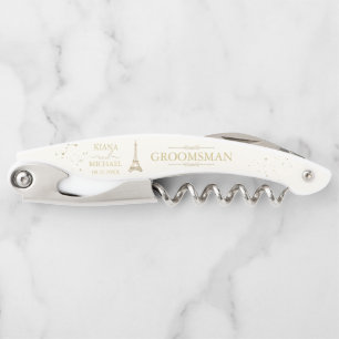 French Romance Wedding Party Member Blush ID870 Corkscrew