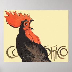 French Rooster Cocorico by Stenlen Art Poster