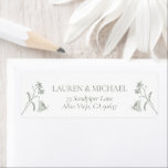 French Sage Green Victorian Shower Return Address<br><div class="desc">Welcome to the world of weddings with the French Sage Green Victorian Shower Return Address Label! This gorgeous stationery is a refreshing mix of traditional and modern styles - making it the perfect way to personalise your bridal shower details. You will be dazzled by the classic hand drawn sage green...</div>
