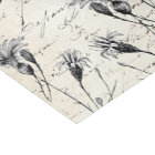 French Script Wildflower Dragonfly Decoupage Craft