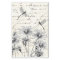 French Script Wildflower Dragonfly Decoupage Craft