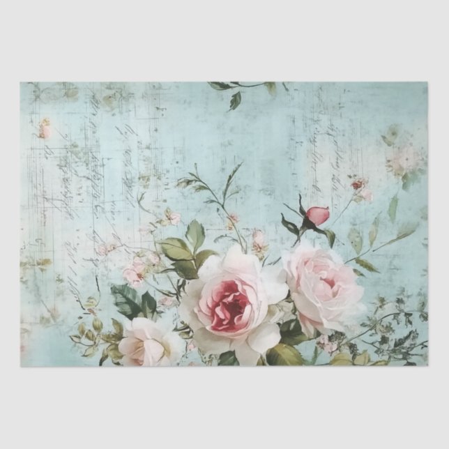 French Shabby Chic Pattern Tissue Paper (Front)