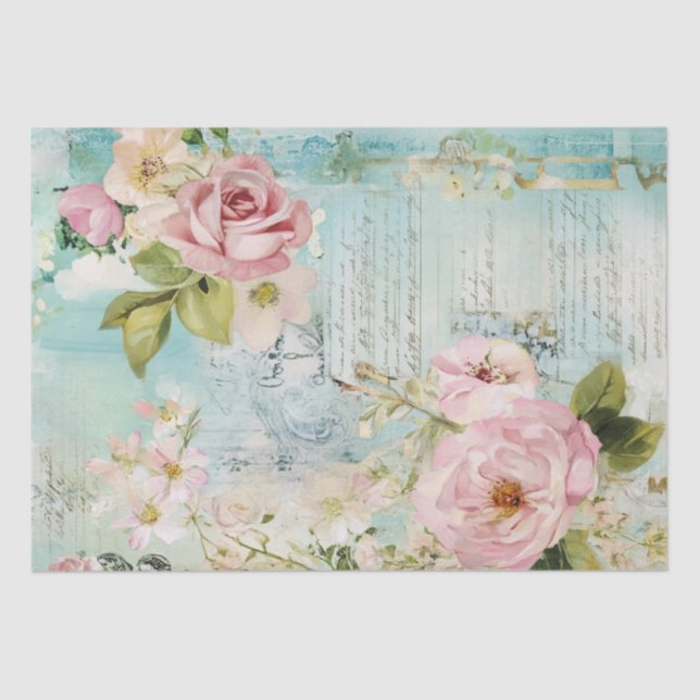 French Shabby Chic Pattern Tissue Paper (Front)