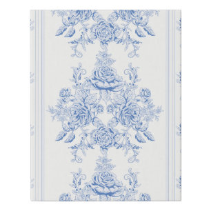 French,shabby chic, vintage,pale blue,white,countr faux canvas print