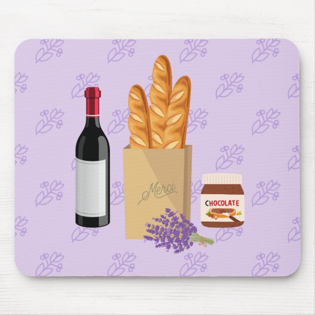  French Snack Mouse Mat (Front)