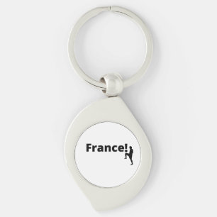 French soccer  key ring