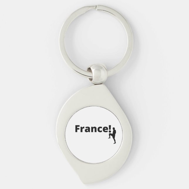 French soccer  key ring (Front)