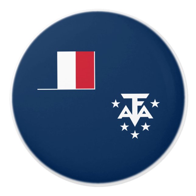 French Southern Antarctic Lands Ceramic Knob (Front)