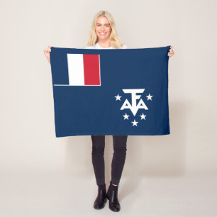 French Southern Antarctic Lands Fleece Blanket