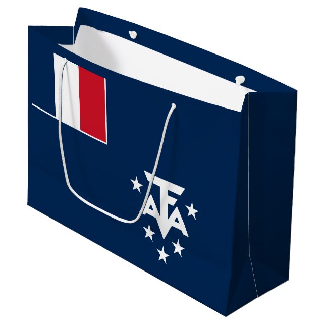 French Southern Antarctic Lands Large Gift Bag (Front Angled)