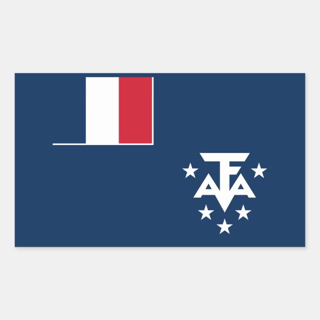 French Southern Antarctic Lands Rectangular Sticker (Front)
