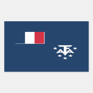 French Southern Antarctic Lands Rectangular Sticker