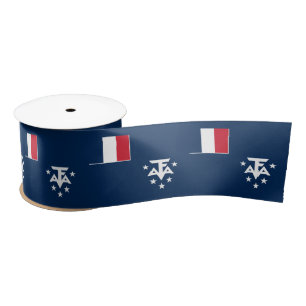 French Southern Antarctic Lands Satin Ribbon