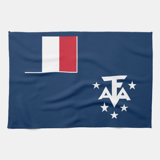 French Southern Antarctic Lands Tea Towel (Horizontal)
