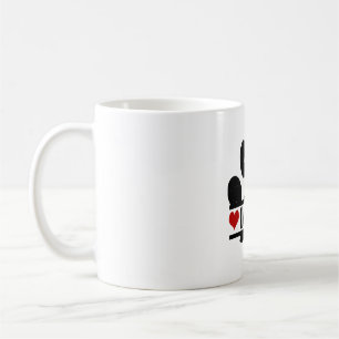 French Spaniel Dog Paw Print Coffee Mug