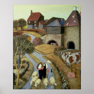 French Street Farm Poster