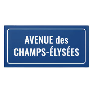 French Street Sign Style Door Sign