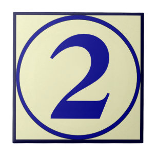 French Style House Numbers Personalise Number Tile