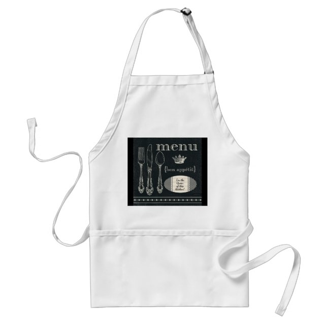 French Style "Queen of the Kitchen" Apron (Front)