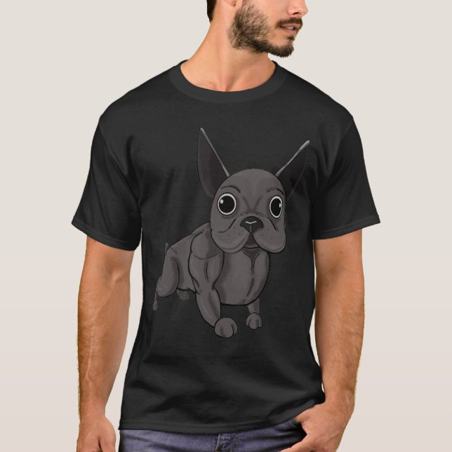 french swole dog T-Shirt (Front)