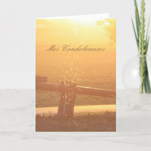 French Sympathy Sunlight Mosquito Card