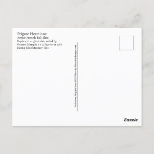 French Tallship Hermione Postcard