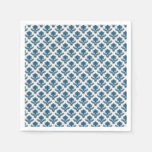French Tapestry Blue and White Wedding Napkin