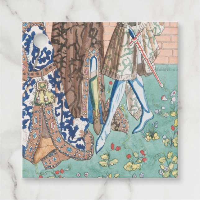 French Tapestry Favour Tags (Front)