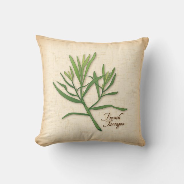 French Tarragon Herb Pillow (Front)