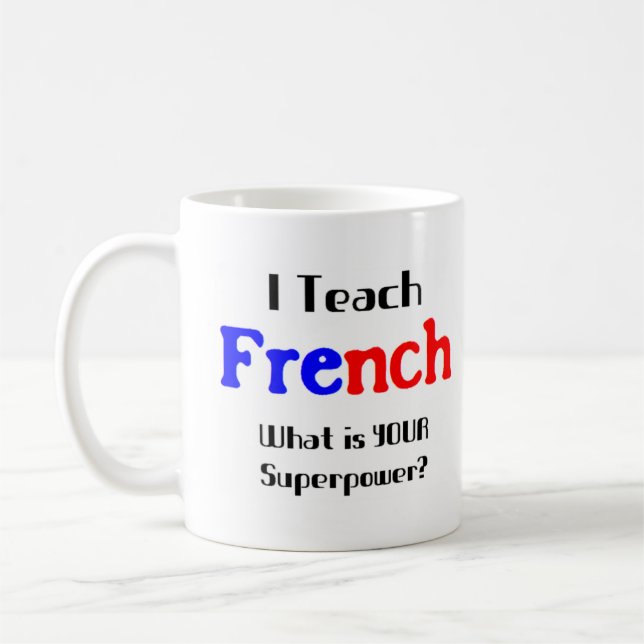 french teach coffee mug (Left)