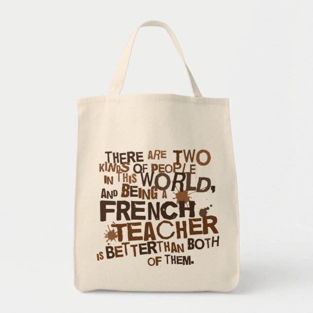 French Teacher Gift Tote Bag (Front)
