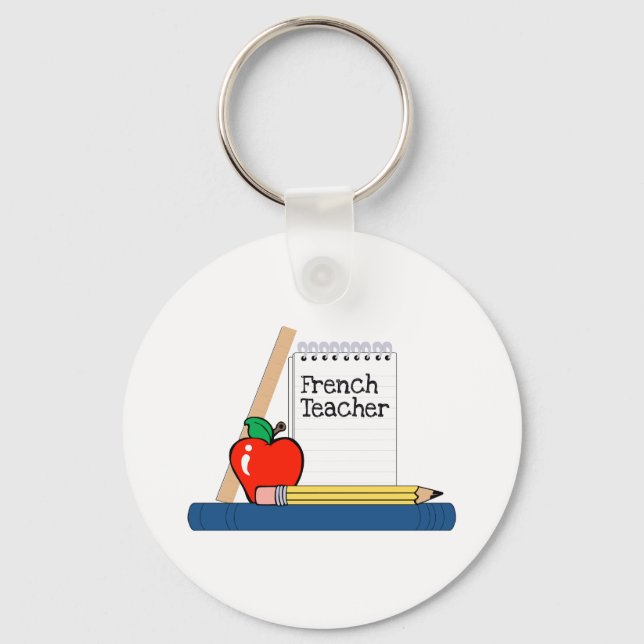 French Teacher (Notebook) Key Ring (Front)