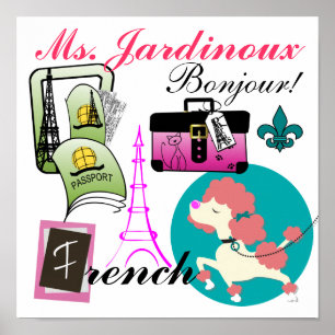French Teacher Poster / Sign - SRF