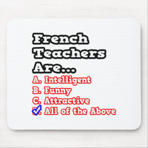 French Teacher Quiz...Joke Mouse Mat