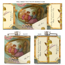 French Teacup Flask Romantic Gift