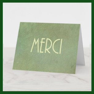 French Thank You Card