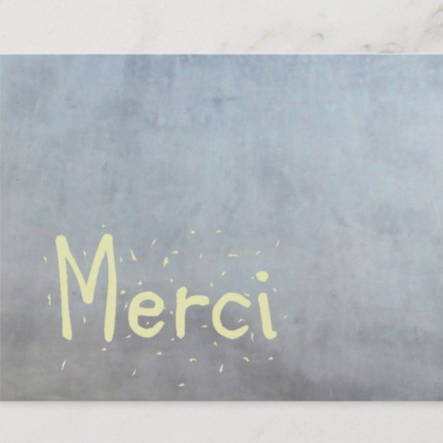 French Thank You Card. Merci. Card (Creator Uploaded)