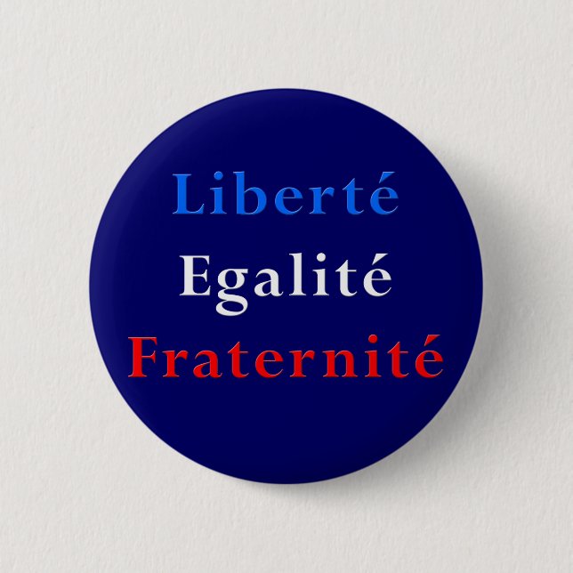 French Theme Party Favour - Revolutionary Button (Front)
