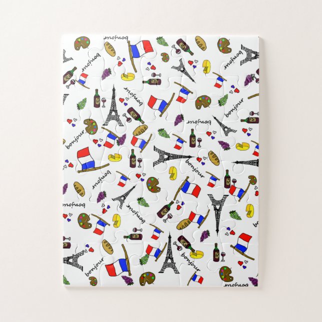 French Themed Impossible Jigsaw Jigsaw Puzzle (Vertical)