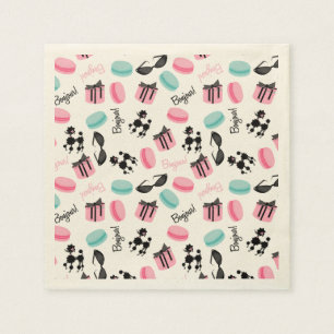 French Themed Napkins