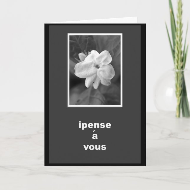 French Thinking Of You Card (Front)
