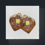 French Toast Butter and Syrup Diner Breakfast Food Paperweight<br><div class="desc">Design features an original marker illustration of delicious diner-style challah french toast (a.k.a. eggy bread) topped with syrup, powdered confectioner's sugar, and a pat of butter. A breakfast food favourite! This french toast foodie design is also available on other products. Don't see what you're looking for? Need help with customisation?...</div>