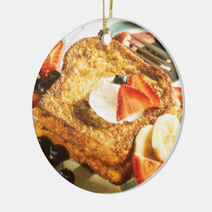 French Toast Ceramic Tree Decoration