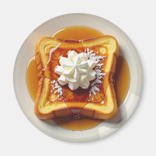 French Toast, Syrup and Whipped Cream Magnet