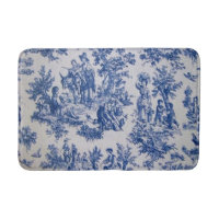 French toile de jouy blue and white elegant